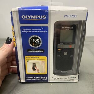 Olympus Digital Voice Recorder VN-7200 Black With Case- Tested And Works